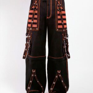 Unisex ELECTRO PANT ORANGE Gothic Pant | Gothic Outfit