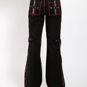 Ladies Fashion Gothic Pant Night Pant Pink Stitch