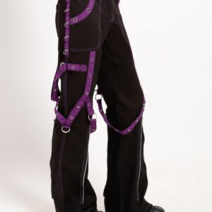 Goth Pant Stitch Eyelet Dark Street Pant -3170