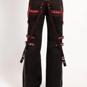 Gothic Ladies Strap and Ring Pant -3183
