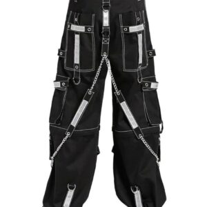 Gothic EMO Bondage Rock Trouser-3309