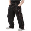 Ladies Fashion Gothic Pant Night Pant Pink Stitch
