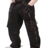 Ladies Fashion Gothic Pant Night Pant Pink Stitch