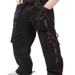 Ladies Fashion Gothic Pant Night Pant Pink Stitch