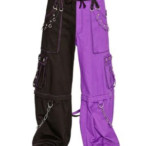 Ladies Fashion Gothic Pant Night Pant Pink Stitch
