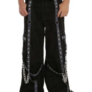 Ladies Fashion Gothic Pant Night Pant Pink Stitch