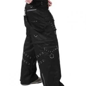 Mens Fetish Goth Cyber Punk Trouser-3268