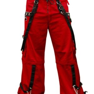 Ladies Fashion Gothic Pant Night Pant Pink Stitch