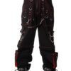 Ladies Fashion Gothic Pant Night Pant Pink Stitch