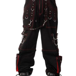 Ladies Fashion Gothic Pant Night Pant Pink Stitch