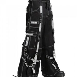 Gothic EMO Bondage Rock Trouser-3310