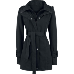 Gothic Ladies Dark Density Hooded Coat