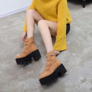 Soul Reaper Black Platform Boots-3372
