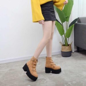 Soul Reaper Black Platform Boots-3373