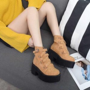 Soul Reaper Black Platform Boots-3374