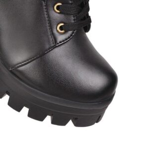 Victorian O-Ring Lace Boots-3347