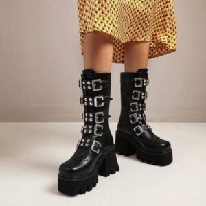 Belt Buckle Boots-3992