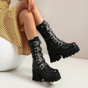 Belt Buckle Boots-3994