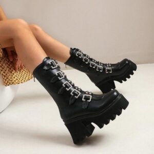 Belt Buckle Boots-3995