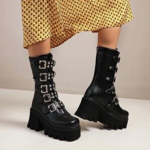 Belt Buckle Boots-3996