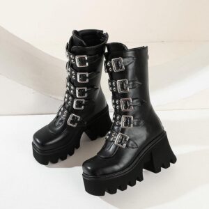 Belt Buckle Boots-3997