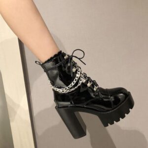 Chains Platform Boots-4690