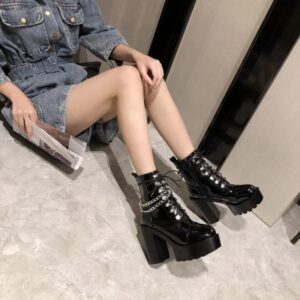 Chains Platform Boots-4700