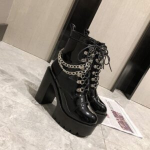 Chains Platform Boots-4692