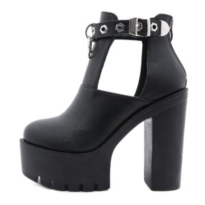 Hollow Out Platform Boots-5179