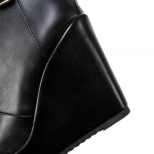 Lace Platform Boots-4600