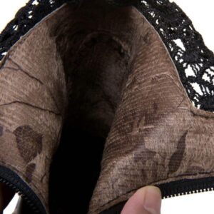 Lace Platform Boots-4601