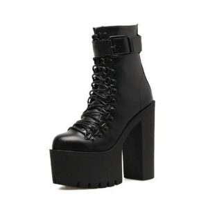 Lace Up Ankle Boots-4267