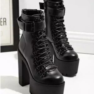 Lace Up Ankle Boots-4268