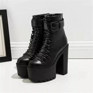 Lace Up Ankle Boots-4269
