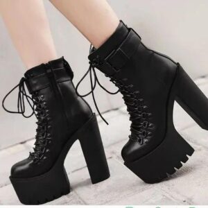 Lace Up Ankle Boots-4270