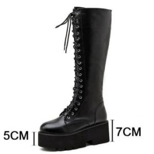 Lace Up High Boots-4133