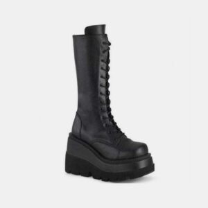 Platform Knight Gothic Boots-3598