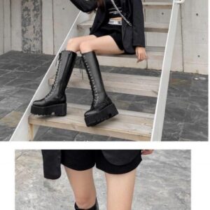 Lace Up High Boots-4134