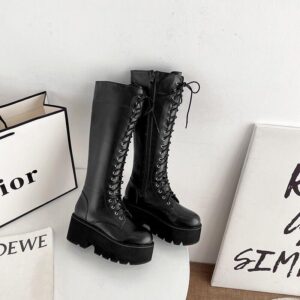 Lace Up High Boots-4136