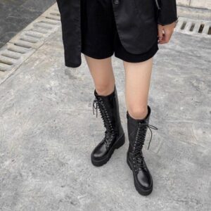 Lace Up High Boots-4138