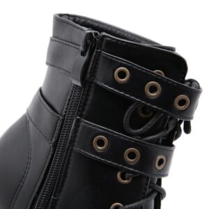 Platform Buckle Boots-3732