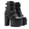 Platform Buckle Boots-0