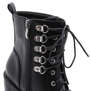 Gothic Platform Lace Up Boots-3494