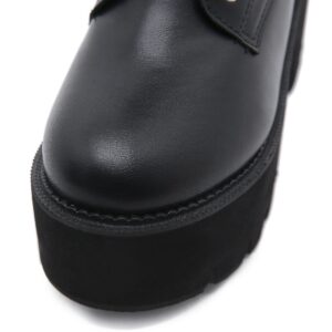 Rivet Buckle Martin Boots-3559