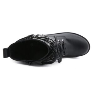 Rivet Buckle Martin Boots-3554