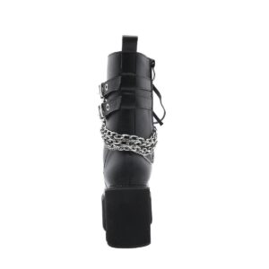 Rivet Buckle Martin Boots-3555