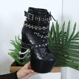 Super High Heel Women’s Boots-3412