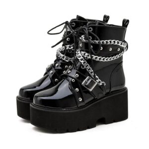 Chained Belt Boots-3432