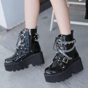 Chained Belt Boots-3429
