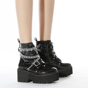 Chained Belt Boots-3427